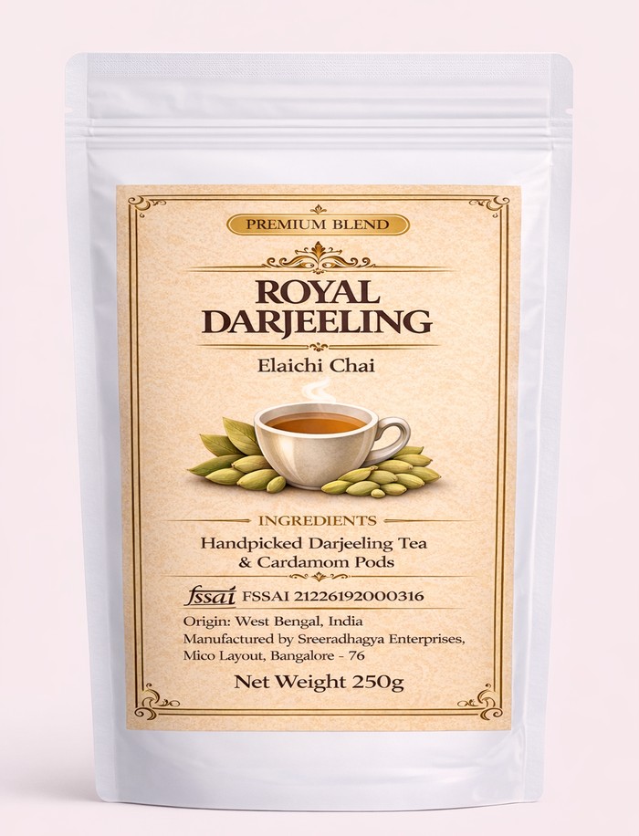 Royal Darjeeling Elaichi Chai, 250g pack