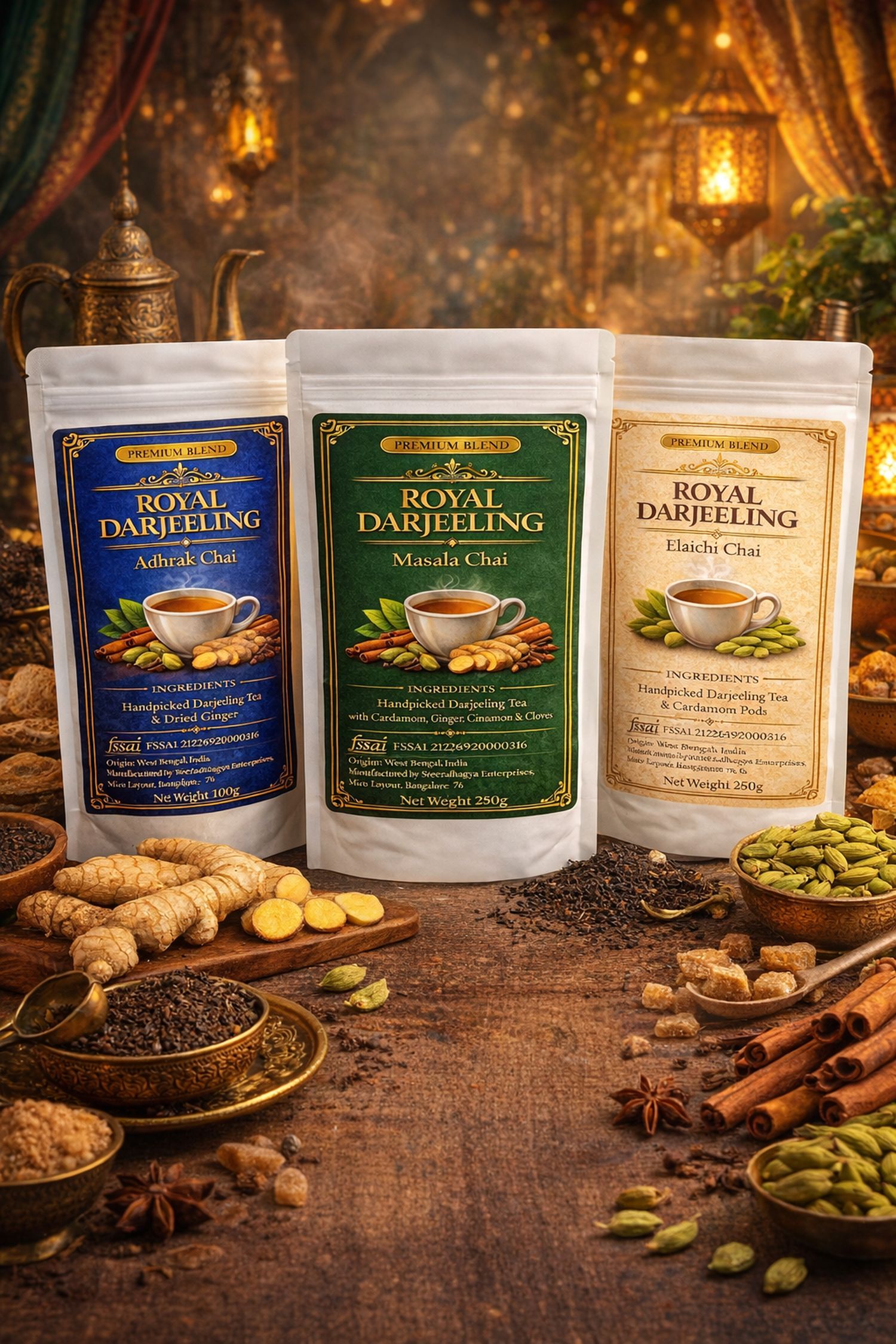 Royal Darjeeling spiced chai collection